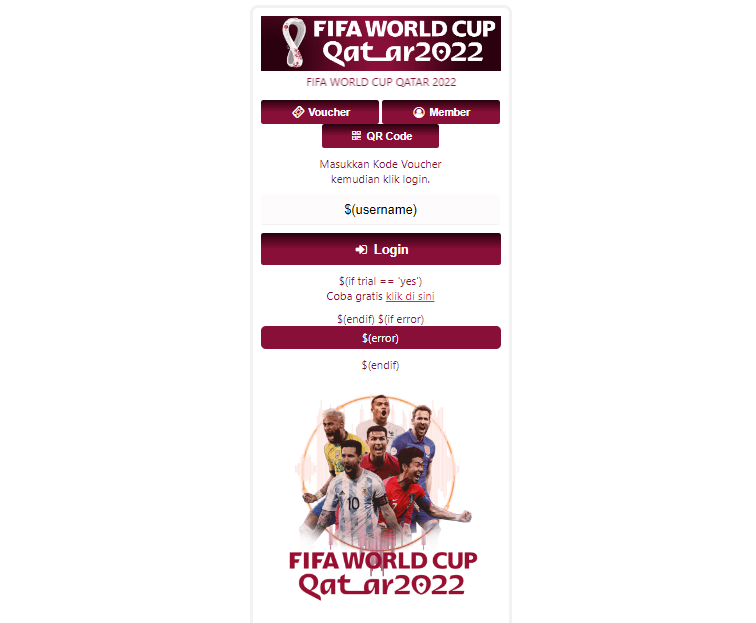 Template Login Mikrotik FIFA Word Cup 2022 QATAR Keren Dan Gratis